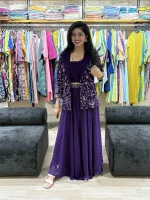 Embroidered Blazer Style Co-ord Set