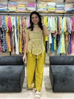 Indo-Western Embroidered Sharara Set
