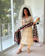 Maroon Elegance Straight Suit Set with Printed Dupatta