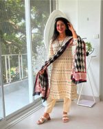 Maroon Elegance Straight Suit Set with Printed Dupatta
