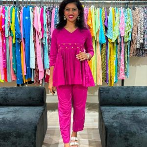 Orchid Grace Peplum Co-ord Set