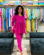 Orchid Grace Peplum Co-ord Set