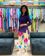 Purple Shirt Co-ord Set