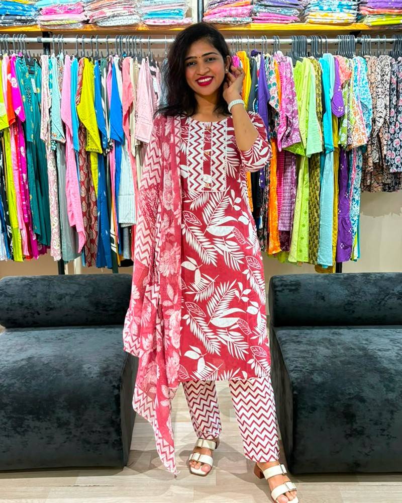 Rosewood Botanical Printed Suit Set