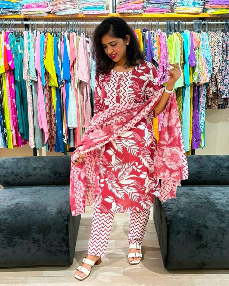 Rosewood Botanical Printed Suit Set