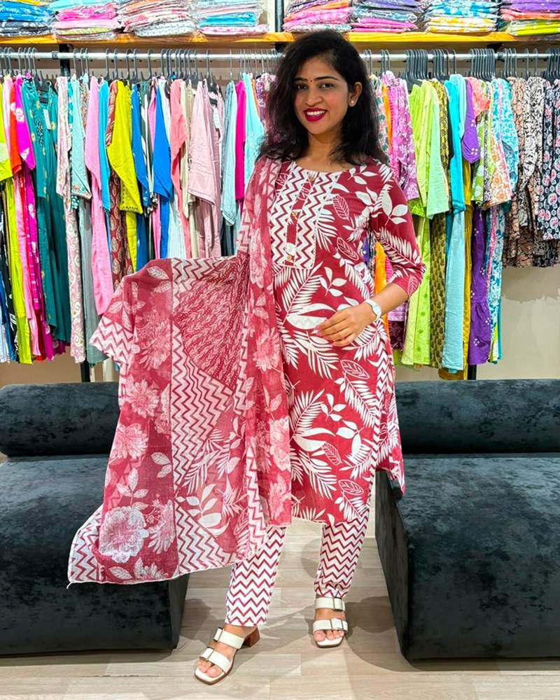 Rosewood Botanical Printed Suit Set