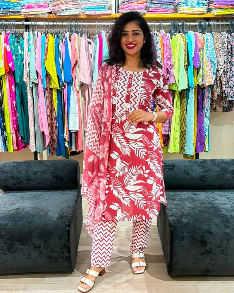 Rosewood Botanical Printed Suit Set
