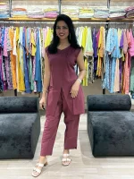 Wine Co-Ord Cotton Pair Set_result