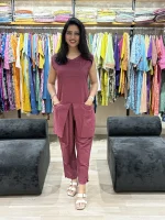 Wine Co-Ord Cotton Pair Set_result