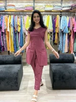 Wine Co-Ord Cotton Pair Set_result