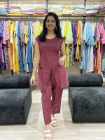 Wine Co-Ord Cotton Pair Set_result