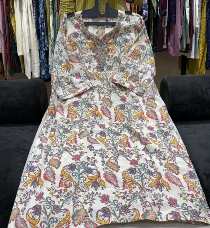 Multicolor Printed Maslin Silk 3-Piece Suit Set