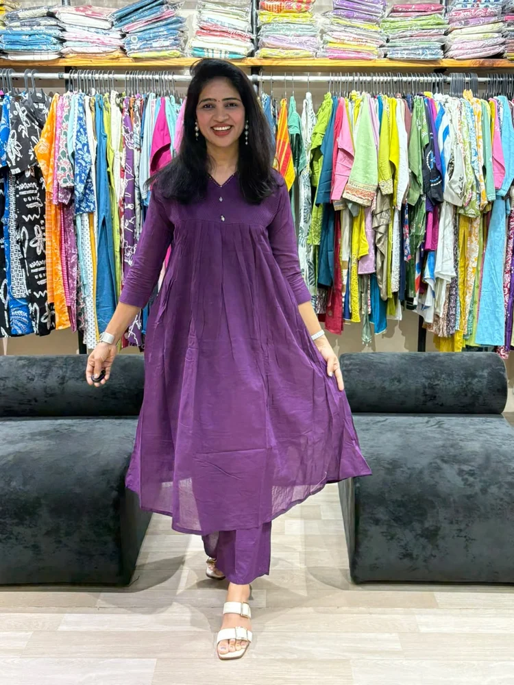 Plum Purple Solid Pair